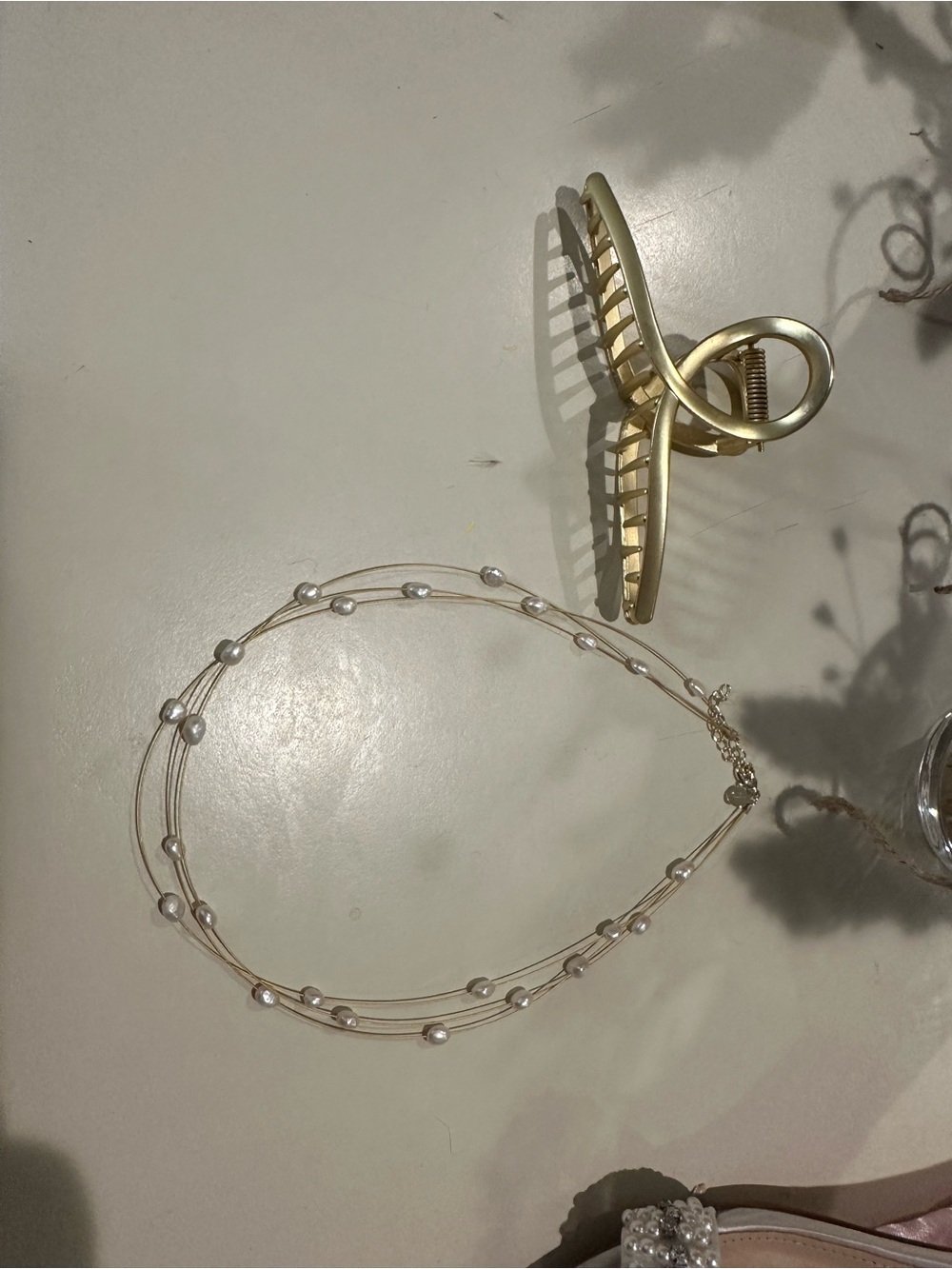 Anthropologie Neclace and Hair Clip